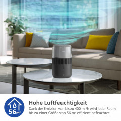 PHILIPS HU5710/03 5000 Series 4.5L Luftbefeuchter Dunkelgrau (14,1 Watt, Raumgröße: 56 m²)