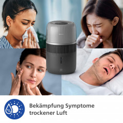 PHILIPS HU5710/03 5000 Series 4.5L Luftbefeuchter Dunkelgrau (14,1 Watt, Raumgröße: 56 m²)