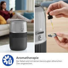 PHILIPS HU5710/03 5000 Series 4.5L Luftbefeuchter Dunkelgrau (14,1 Watt, Raumgröße: 56 m²)