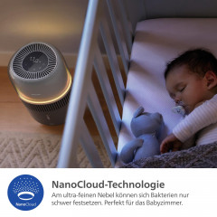 PHILIPS HU5710/03 5000 Series 4.5L Luftbefeuchter Dunkelgrau (14,1 Watt, Raumgröße: 56 m²)