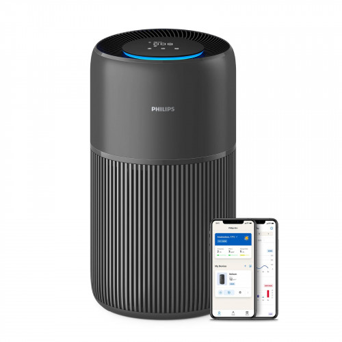 PHILIPS AC2221/13 PureProctect Quiet 2200 Series, Luftreiniger Dunkelgrau (28 Watt, Raumgröße: 109 m², HEPA-, Aktivkohle-, Vorfilter)