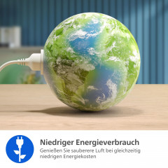PHILIPS AC2221/13 PureProctect Quiet 2200 Series, Luftreiniger Dunkelgrau (28 Watt, Raumgröße: 109 m², HEPA-, Aktivkohle-, Vorfilter)