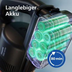 PHILIPS XC7067/01 SpeedPro Max 7000 Series Advanced hellgelb, Stielsauger, Akkubetrieb, 25,2 Volt