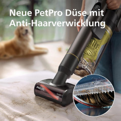 PHILIPS XC7067/01 SpeedPro Max 7000 Series Advanced hellgelb, Stielsauger, Akkubetrieb, 25,2 Volt