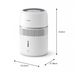PHILIPS HU4210/04 4000 Series Luftbefeuchter Weiß (3 Watt, Raumgröße: 44 m²)
