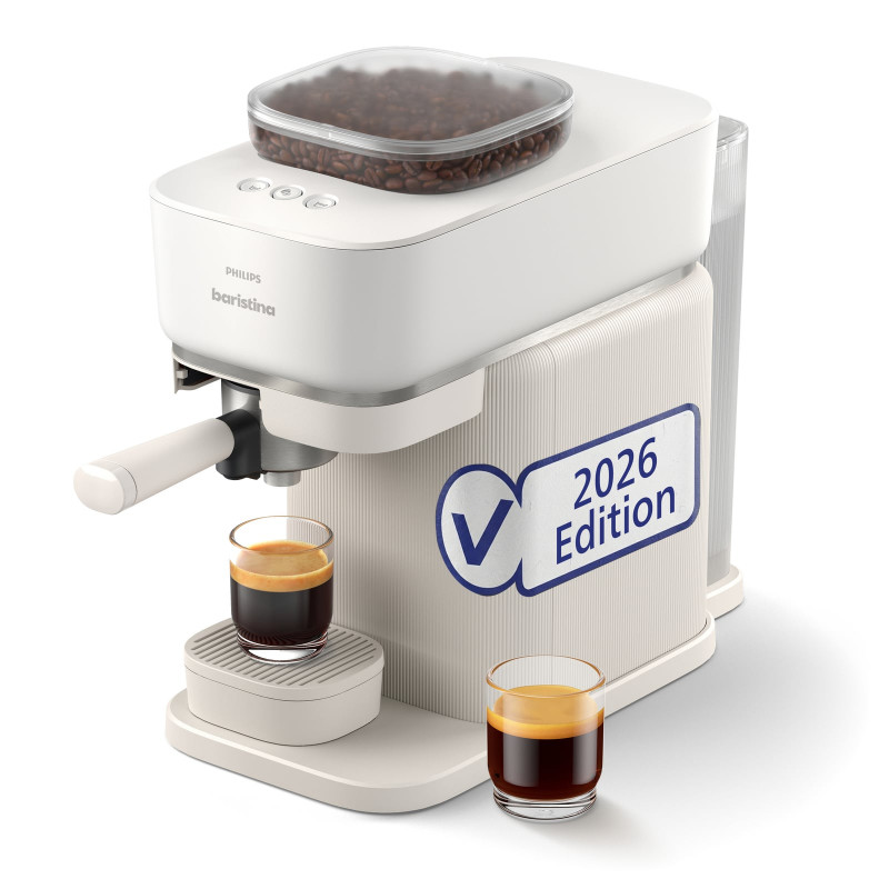 PHILIPS BAR305/00 Baristina Espressomaschine Naturweiß