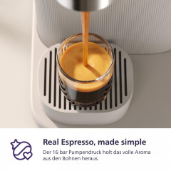 PHILIPS BAR305/00 Baristina Espressomaschine Naturweiß