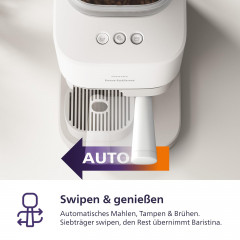 PHILIPS BAR305/00 Baristina Espressomaschine Naturweiß
