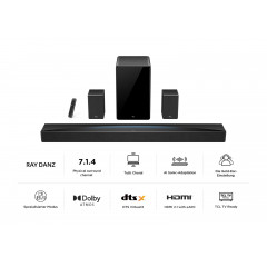 TCL Q85HE, Soundbar, Schwarz
