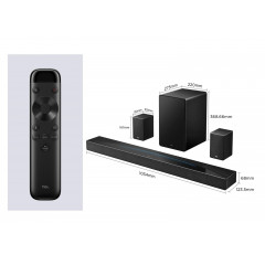 TCL Q85HE, Soundbar, Schwarz