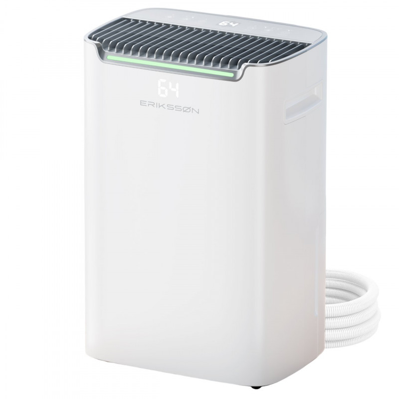 ERIKSSØN 20L/24h Dry Pro Plus Luftentfeuchter White, Raumgröße: 70 m²)