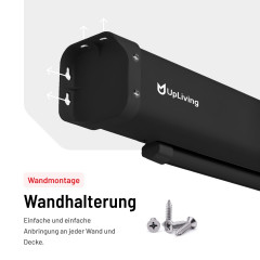 UPLIVING Elektrische Projektionswand Beamerleinwand