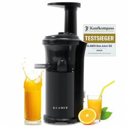 KLAMER Entsafter 150W Slow Juicer 150 Watt, Schwarz KLAMER Entsafter 150W Slow Juicer 150 Watt, Schwarz