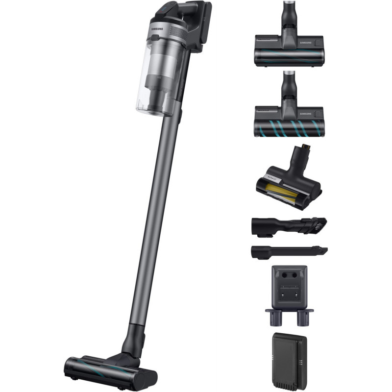 Jet 75E CompleteClean Akku-Stielstaubsauger VS20B75BCR5/WD teal silver, 200 W, 0,8 l Staubvolumen, Display, Hartboden-Düse, Elektro-Bodenbürste