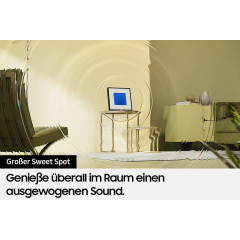 SAMSUNG HW-LS60D/ZG Music Frame Lautsprecher, Schwarz