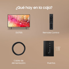SAMSUNG DU7105 TU43DU7105K Fernseher (Flat, 43 Zoll / 109,22 cm, UHD 4K, SMART TV)