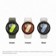 SAMSUNG Galaxy Watch7 BT 44 mm Smartwatch Aluminium Nitrilkautschuk, 85-130 mm, Green