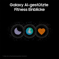 SAMSUNG Galaxy Watch7 BT 44 mm Smartwatch Aluminium Nitrilkautschuk, 85-130 mm, Green