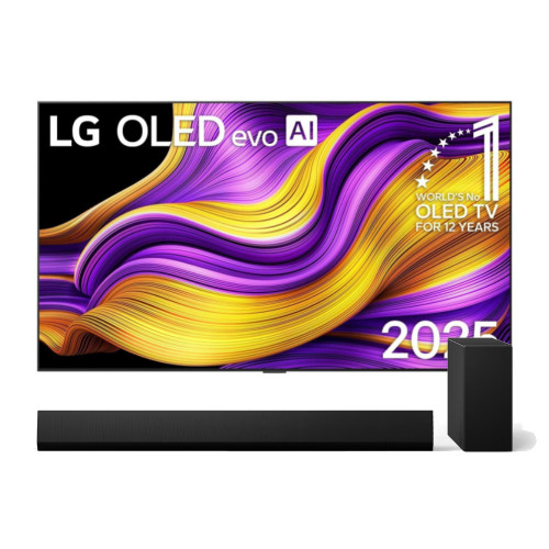 LG OLED77G58LW evo + LG DSG10TY.DDEULLK Dolby Atmos OLED TV + Soundbar mit Subwoofer