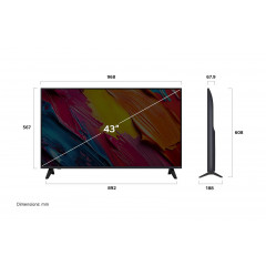 LG 43QNED70A6A QNED TV (Flat, 43 Zoll / 109 cm, UHD 4K, SMART TV)