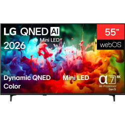 LG 55QNED72B6B LG QNED TV (Flat, 55 Zoll / 139 cm, UHD 4K, SMART TV)