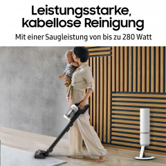SAMSUNG VS80F28EFP/WD Bespoke AI Jet CompleteClean Stielsauger, Akkubetrieb, 770 Watt