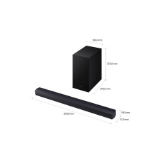 SAMSUNG HW-B460GF/ZG, Soundbar, Titan Schwarz