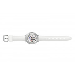 SAMSUNG Galaxy Watch8 Classic LTE 46 mm Smartwatch PU/Kautschuk, 130-205 mm, White