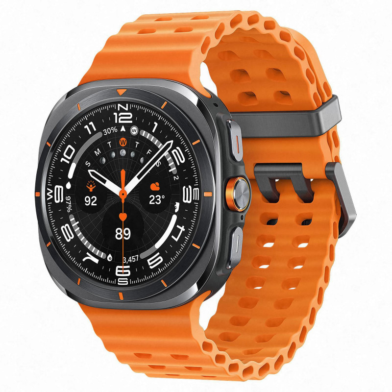 SAMSUNG Galaxy Watch Ultra 47 mm Smartwatch Nitrilkautschuk, 90-140 mm, Titanium Gray