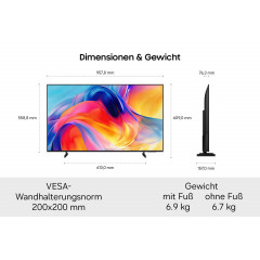 SAMSUNG GU43M70H Vision AI M70H Mini LED TV (Flat, 43 Zoll / 108 cm, UHD 4K, SMART TV)