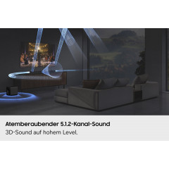 SAMSUNG HW-Q800H/EN, Soundbar mit Subwoofer, Schwarz