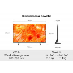 SAMSUNG GQ50QN70H Neo QLED QN70H 4K Vision AI Smart TV (50 Zoll / 125 cm, UHD 4K, SMART TV)