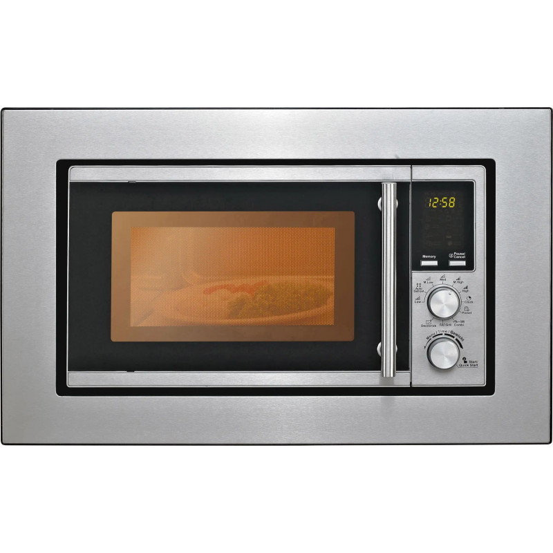 Silva Schneider EBM-G 880E Mikrowelle Edelstahl 700W Grillfunktion, Einbaufähig