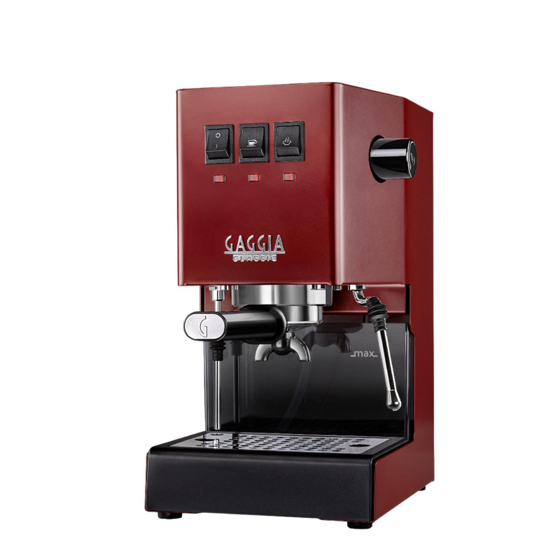 GAGGIA RI9481/12 CLASSIC E24 OP/Messingboiler Siebträgermaschine Rot