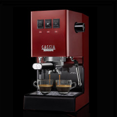 GAGGIA RI9481/12 CLASSIC E24 OP/Messingboiler Siebträgermaschine Rot