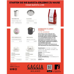 GAGGIA RI9481/13 CLASSIC E24 OP/Messingboiler Siebträgermaschine Polar Weiß