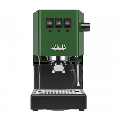 GAGGIA RI9481/17 CLASSIC E24 OP/Messingboiler Siebträgermaschine Jungle Green
