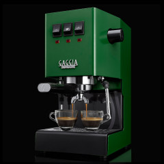 GAGGIA RI9481/17 CLASSIC E24 OP/Messingboiler Siebträgermaschine Jungle Green