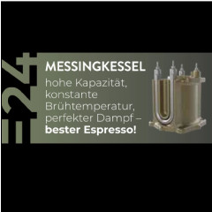 GAGGIA RI9481/18 CLASSIC E24 OP/Messingboiler Siebträgermaschine Sunshine Yellow