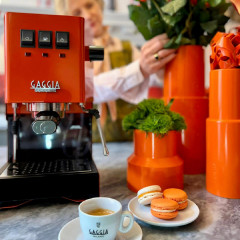 GAGGIA RI9481/19 CLASSIC E24 OP/Messingboiler Siebträgermaschine Orange