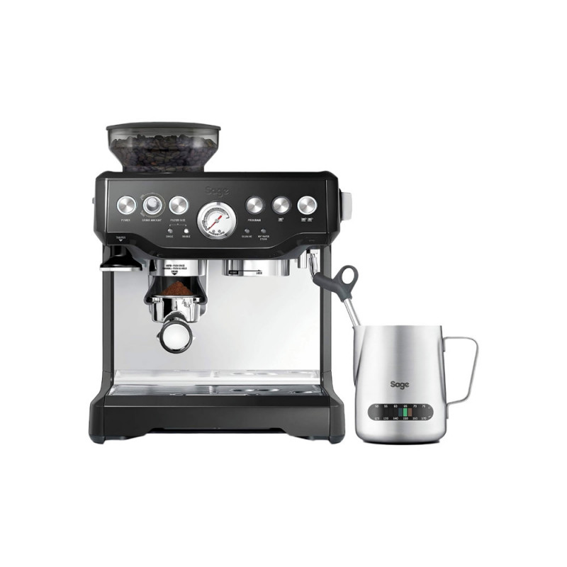 Sage the Barista Express SES875BKS Sesame Black Siebträgermaschine -Schwarz