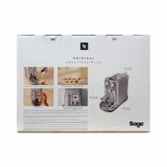 SAGE CREATISTA PLUS TRUFFLE BLACK Nespresso® Kaffeemaschine Trüffelschwarz