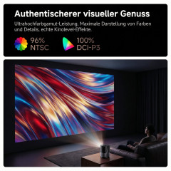 DEBUY Portable Mini HD Android WiFi 6 Beamer(Full-HD, 7500 Lumen)
