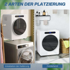 FLYSTAR 4kg kompakt 6 Programme Wäschetrockner, A++ -40%)