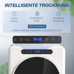 FLYSTAR 4kg kompakt 6 Programme Wäschetrockner, A++ -40%)