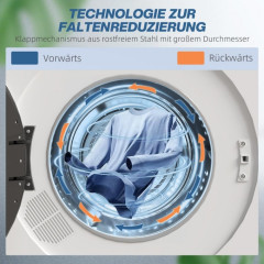 FLYSTAR 4kg kompakt 6 Programme Wäschetrockner, A++ -40%)