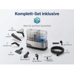 BYTELIKE 1800W 17000Pa 100°C Dampf Heißwasser Dampfreiniger