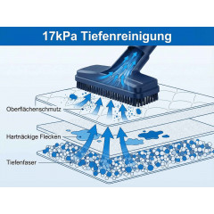DEBUY 1800W 17kPa 100°C Heißdampf Extraktion Dampfreiniger, Hochdruck-Sprühextraktion