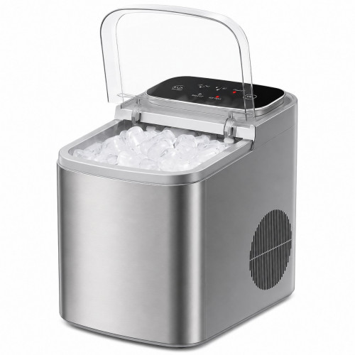 BYTELIKE 12kg/24h 95W 1,2L Selbstreinigend 6-10 Min. Eiswürfelmaschine
