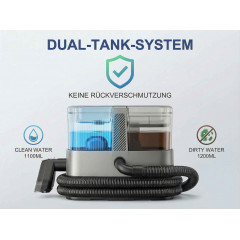 BYTELIKE 1800W 17000Pa Dampf Heißwasser 100°C Dampfreiniger